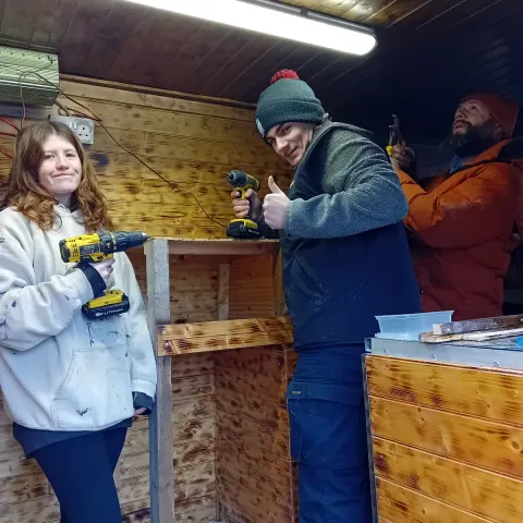Rebuilding the inside of Ferdie by hand over the winter